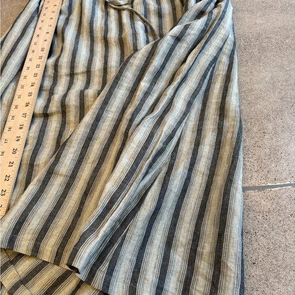 Striped Cotton Linen Custom one size fits most maxi skirt GORGEOUS - Picture 9 of 13